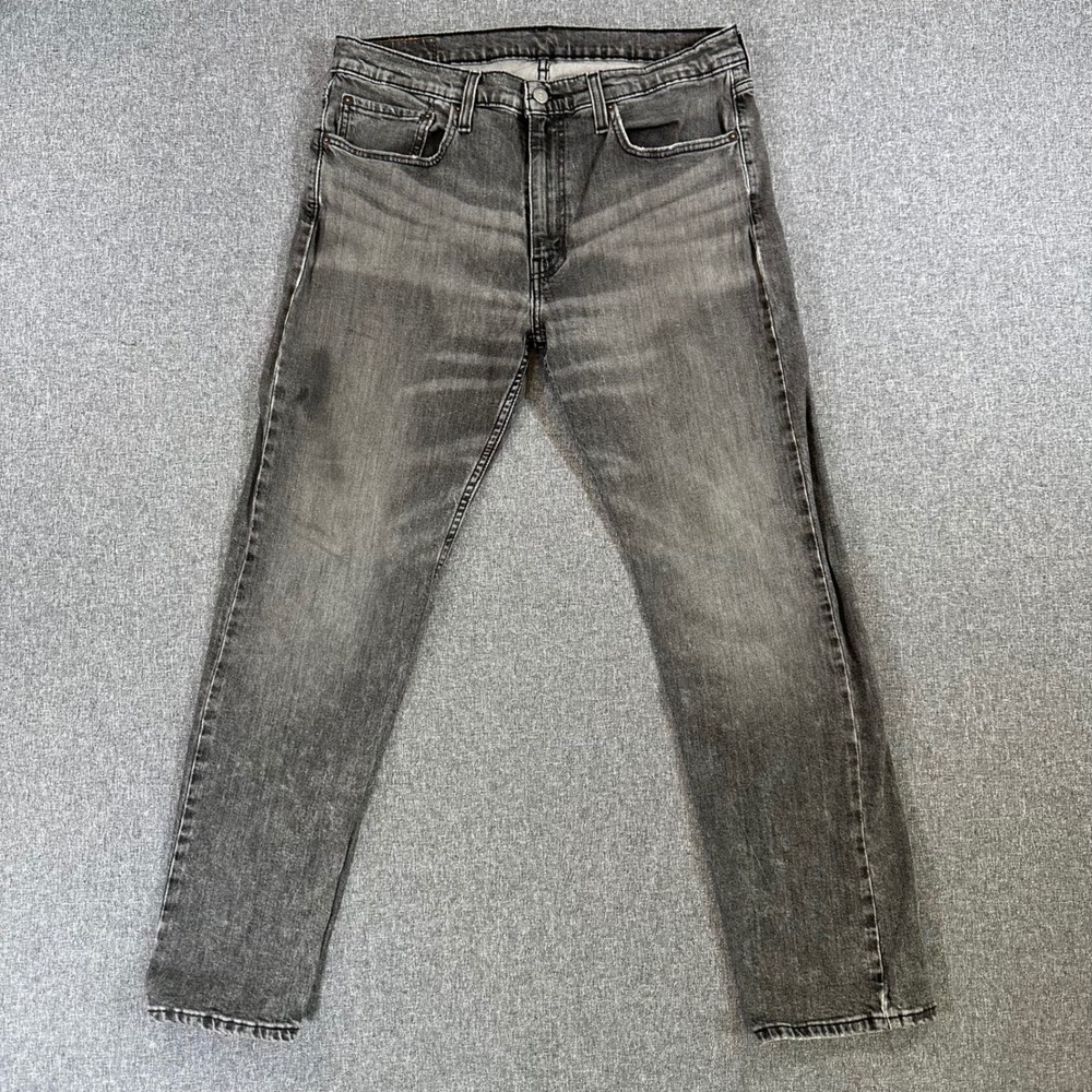 Levi's Jeans Men 36x32 511 Slim Faded Black Whiskered Denim Pants